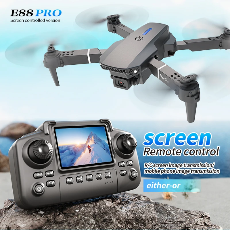 Drone Surveying - Professionele E88 PRO Drone met scherm,