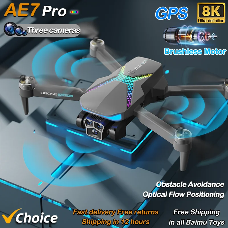 Drone Surveying - Hot Drone Ae7 Pro Borstelloze Professionele