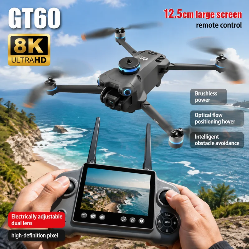 Drone Video Production - NIEUWE GT60 Mini Drone Dubbele Camera's